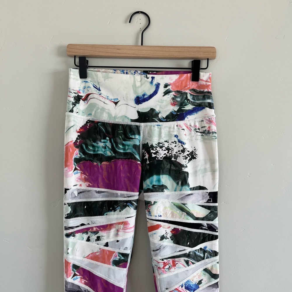 Lululemon | Marbled Crop Workout Leggings